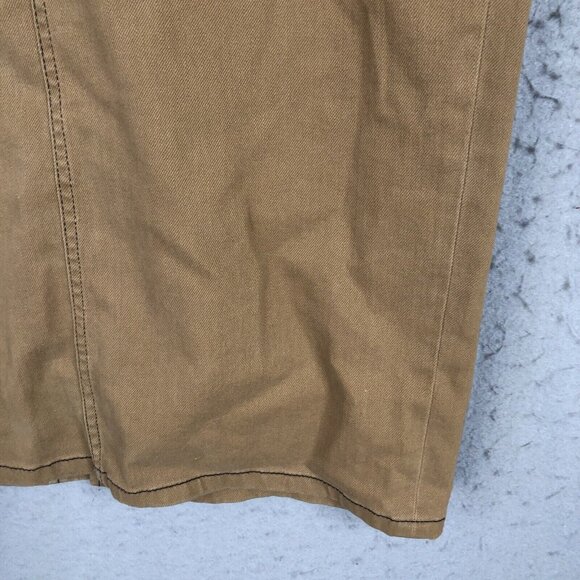 Ralph Lauren Jeans Co Denim Skirt Women 6 Brown Pencil Leather Buckle Western - Picture 9 of 16